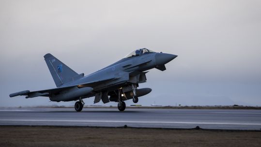 RAF Typhoon deployed to NATO's Icelandic Air Policing Mission (Picture: RAF).
