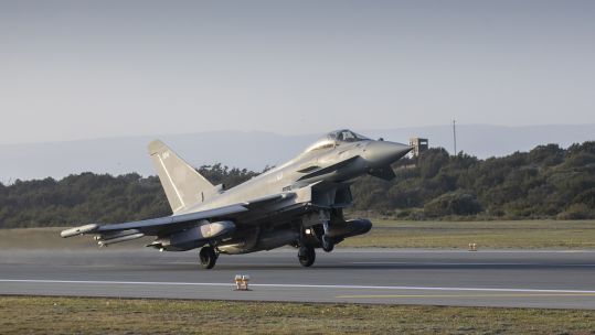 RAF Typhoon armed with Storm Shadow