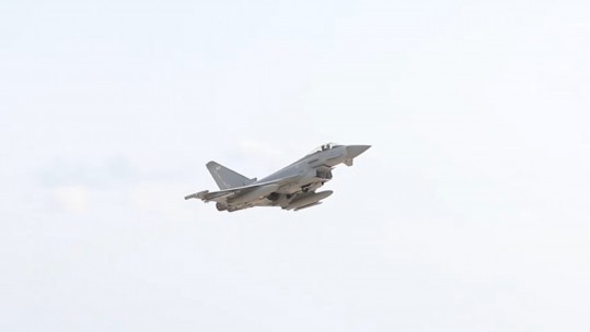 RAF Typhoon take off Romania 230818
