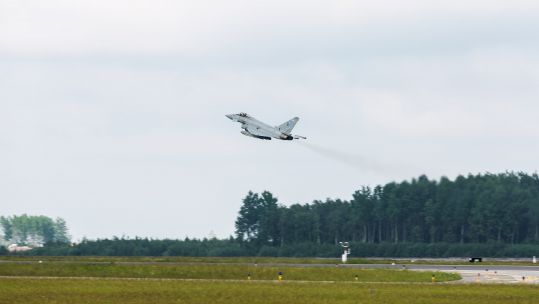 RAF Typhoon takes part in BALTOPS exercise (Picture: RAF).