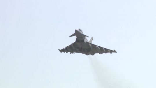 RAF Typhoon taking off