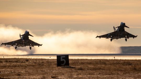 RAF Typhoons depart Iceland after NATO Air Policing mission (Picture: RAF).