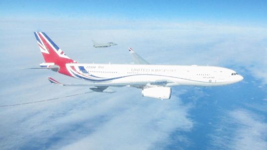 Cover image: The aircraft was launched to conduct air-to-air refuelling during the Quick Reaction Alert (Picture: RAF).