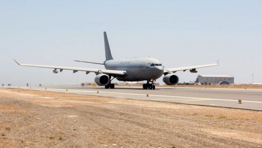 Cover Image: Library picture of an RAF Voyager landing at RAF Akrotiri (Picture: MOD). 