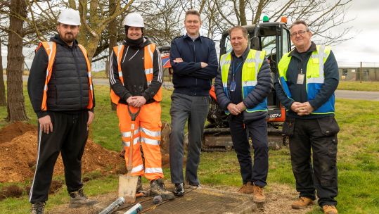 RAF WADDINGTON CIS improvement project begins 07022022 Credit MOD