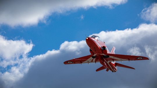 RAF Waddington in Lincolnshire becomes the new home of the Red Arrows (Picture: MOD).