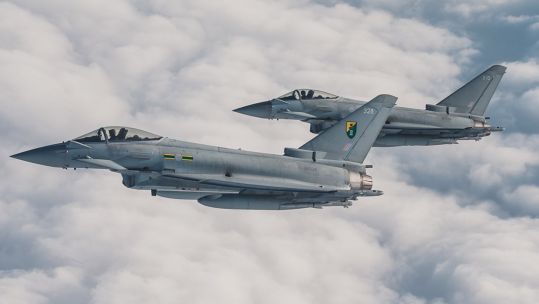 Cover image: Typhoons during Exercise Crimson Warrior (Picture: RAF).
