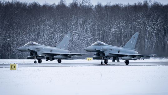 RAF and German air force intercept Russian aircraft in 'routine' Nato mission 15032023 CREDIT MOD