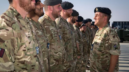 RAF beard inspection in Oman 170719 CREDIT RAF