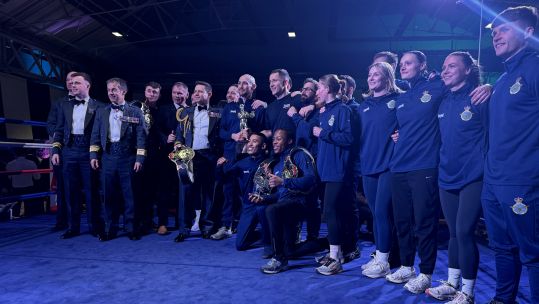 RAF boxing wins Inter Services championships in Portsmouth CREDIT BFBS DATE 26032026.jpg 