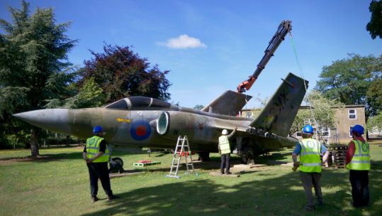 RAF Honington's gate guardian Buccaneer S2 XK526 aircraft will be replaced by a more modern Tornado GR4 (Picture: RAF Honington)