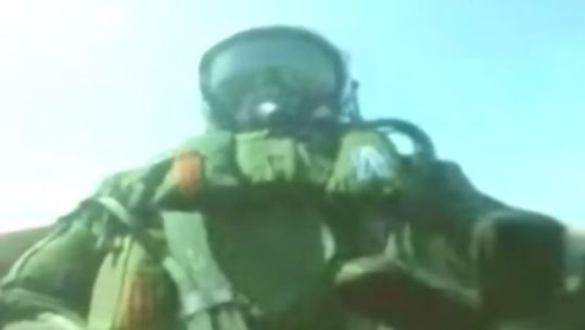 RAF navigator John Nichol describes how he used an ejector seat to escape a burning aircraft (Picture: Martin Baker).