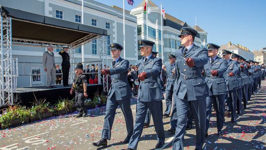 RAF parade Armed Forces Day national event in Llandudno, North Wales 2018