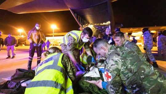 RAF personnel deliver emergency response to people in Turkey after earthquake (Picture: MOD).