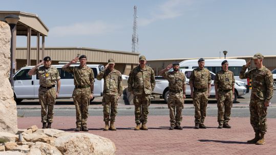 RAF personnel gathered to mark the 20th anniversary since the loss of the crew of RAF Tornado ZG710 in 2003 (Picture: RAF).