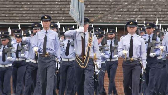 The RAF have been putting in the final touches ahead of the parade on 6 May (Picture: BFBS).