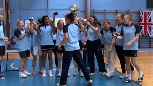 RAF women win Inter Services Basketball title for the fourth consecutive year CREDIT BFBS DATE 10052025.jpg