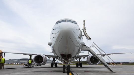 RAF's sixth P-8A Poseidon aircraft at RAF Lossiemouth