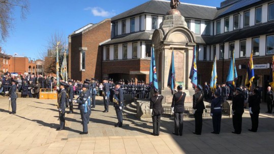 RAF100 Basingstoke Parade Royal Air Force Centenaray Forces Radio BFBS Aldershot Richard Wyeth