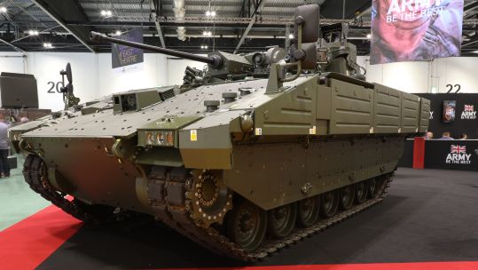 AJAX, pictured at DSEI. Credit, Sgt Peter Devine, Crown Copyright