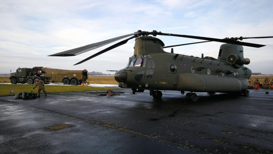 RAF chinook Cumbria 