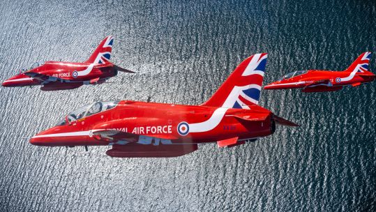 The Royal Air Force Aerobatic Team, the Red Arrows, performing a flypast over Edinburgh in May, 2023. (Picture: MOD).