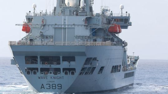 RFA Wave Knight 2020 deployment - date not specified CREDIT ROYAL NAVY