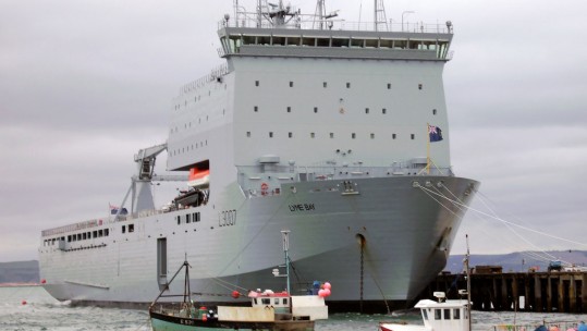 RAF And RFA Lyme Bay Join EgyptAir Search Effort