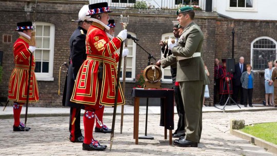 Royal Marines Carry Out Historic Ceremony at the Tower of London