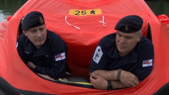 Royal Navy Sailors Test Their Sea Legs