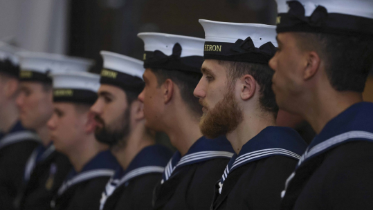 RNAS YEOVILTON TRAINEE ENGINEERS GRADUATE 250424 CREDIT ROYAL NAVY