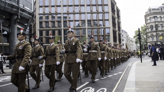 Fusiliers parade