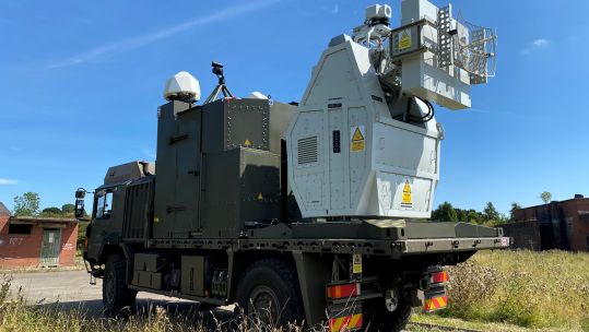 Radiofrequency Directed Energy Weapon being trialled by the British Army 160425 CREDIT MOD