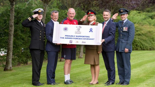 Rangers Football Club sign the Armed Forces Covenant