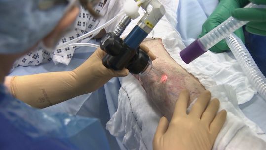 Reconstructive work on damaged tissue.