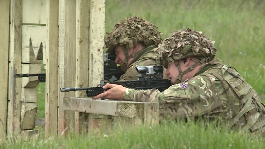 Recruits resume training at Infantry Training Centre in Catterick.
