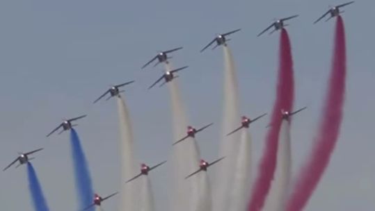 Red Arrows  French Alpha Jets Le Touquet airshow  France 290926 CREDIT RAF