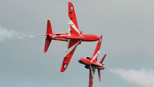 Red Arrows Display Royal International Air Tattoo 2023 RIAT RAF Fairford Gloucestershire