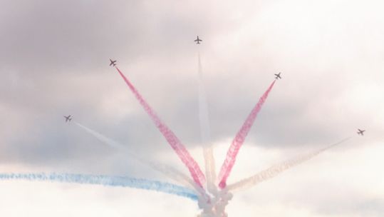 Red Arrows at Duxford Airshow