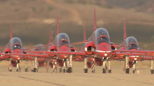 Red Arrows Miramar arrival 300919 CREDIT BFBS.jpg 