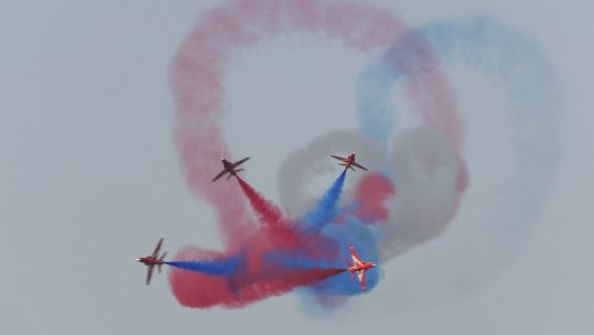 Red Arrows perform at London Ontario Air Show 160924 CREDIT BFBS.jpg
