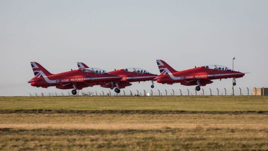 Red Arrows in November (Picture: Red Arrows).
