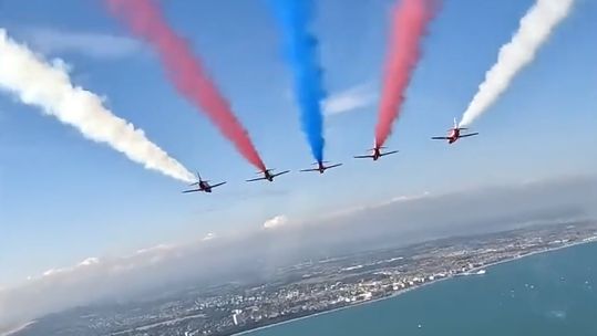 Red Arrows show off cockpit footage of Tornado manoeuvre 21082022 CREDIT RAF Red Arrows Twitter