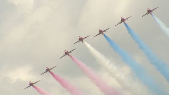 Red Arrows Prepare For Armed Forces Day 2016