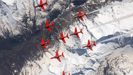 RedArrows pre-season training in Croatia on Exercise Springhawk 170424 CREDIT RED HAWKS