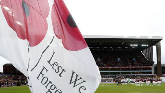 Remembrance Premier League Aston Villa vs Liverpool Credit PA 04112019.jpg 