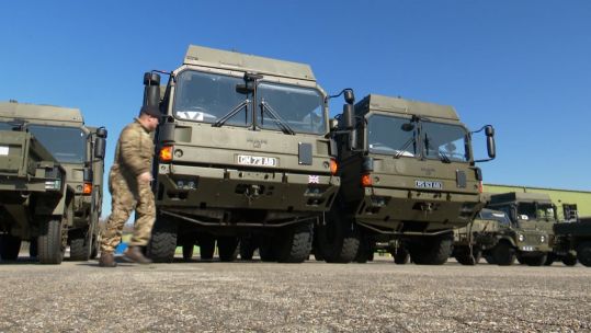 Reservist Royal Electrical and Mechanical Engineers in Germany to revive Army vehicles 11032022 CREDIT BFBS