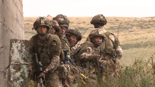 Reservists 2 Royal Irish on exercise in Wales 130919 CREDIT BFBS