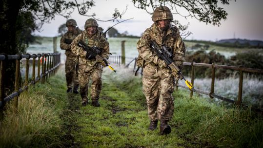 Reservists 7 SCOTS in South West Scotland for OBUA skills training (Picture: MOD).