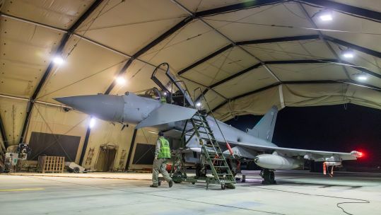 RAF Typhoon aircraft
